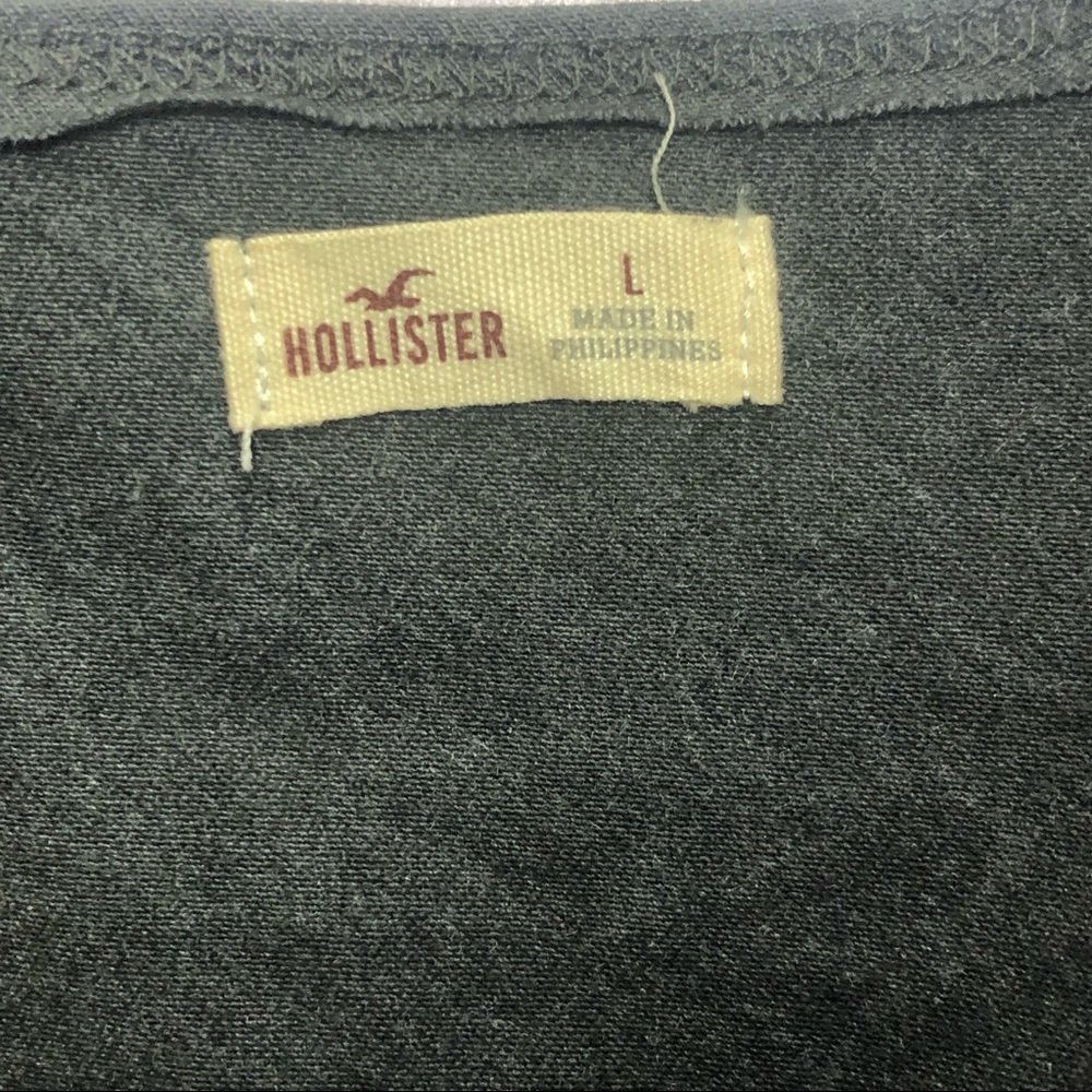 Hollister 🅝🅦🅞🅣 Open Back Gray Flowy Cotton Dress Size Large